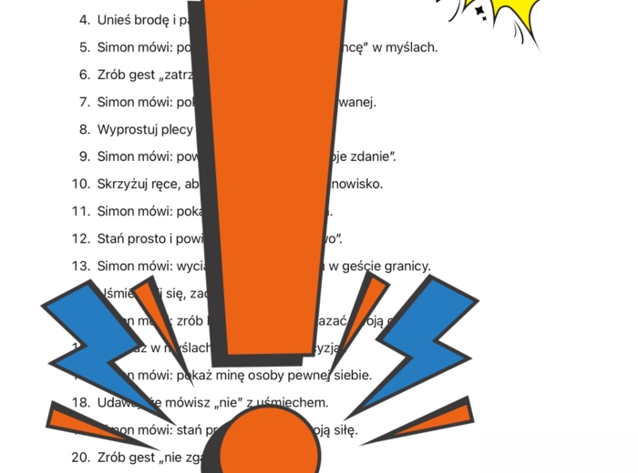 Simon mówi - emocje - 15 bloków tematycznych