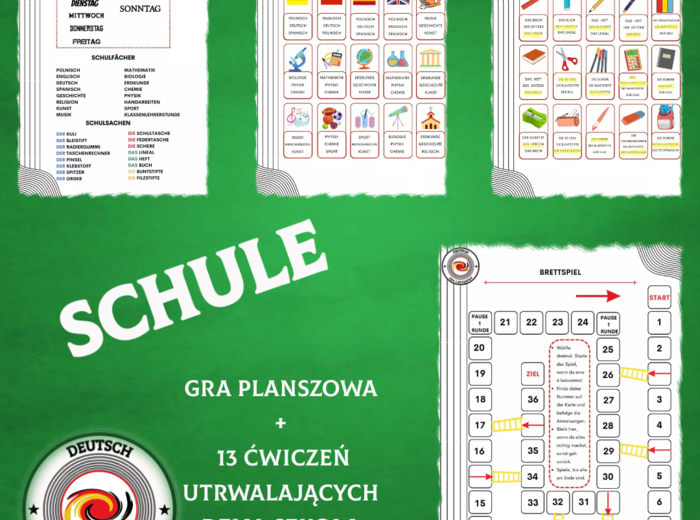 SCHULE - ĆWICZENIA UTRWALAJĄCE DLA POCZĄTKUJĄCYCH