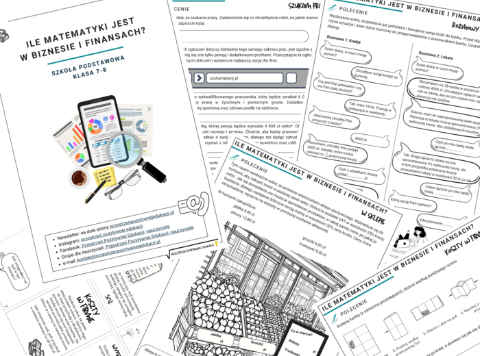 Ile matematyki jest w biznesie i finansach? (klasa 5-8)