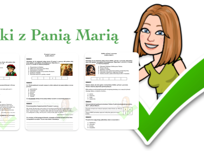 Lektury obowiązkowe dla klas 4-6 "Chłopcy z Placu Broni", "Hobbit", "W pustyni i w puszczy" – zadania egzaminacyjne W ZESTAWIE TANIEJ!