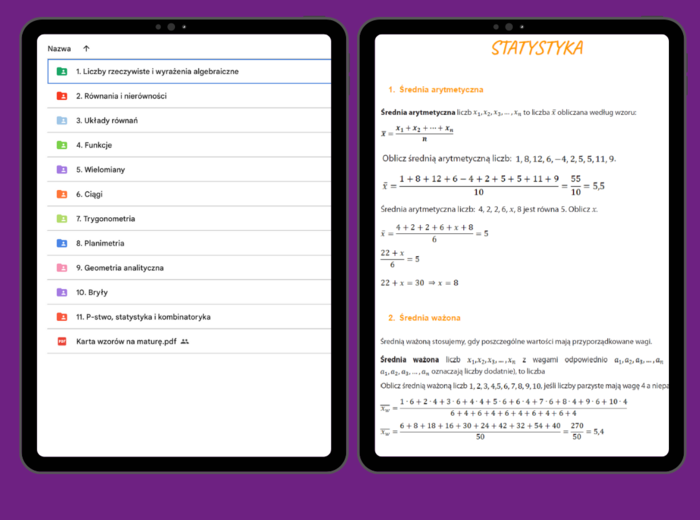 Notatki maturalne - Matematyka P