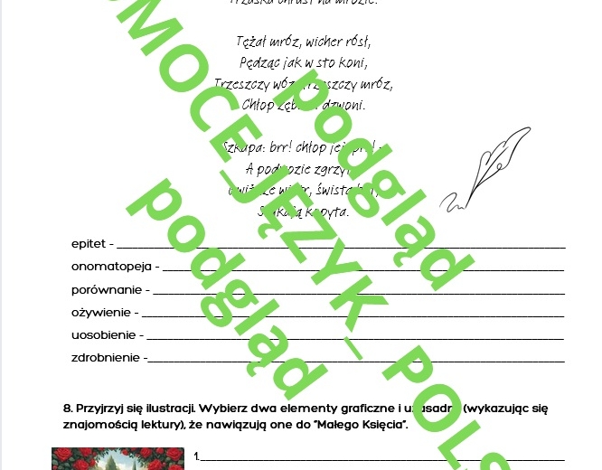 Dzień Języka Ojczystego - zadania dla kl. 8