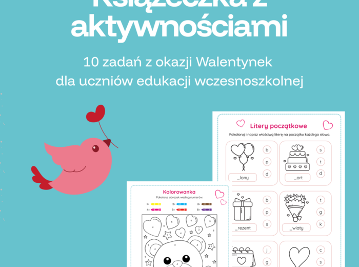 Książeczka z aktywnościami- Walentynki (klasa 1-3)