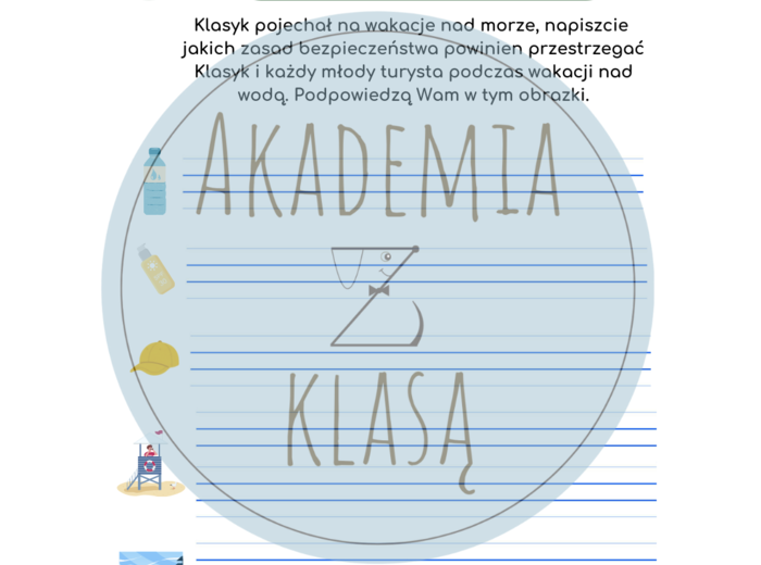 5 STACJI ZADANIOWYCH dla kl.3 – WAKACYJNA PRZYGODA Z KLASYKIEM
