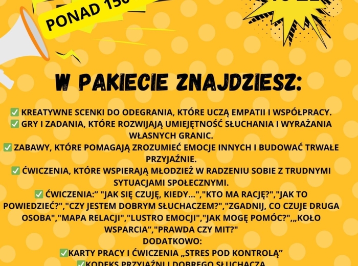 Scenki , karty, zadania dla młodzieży 4-8