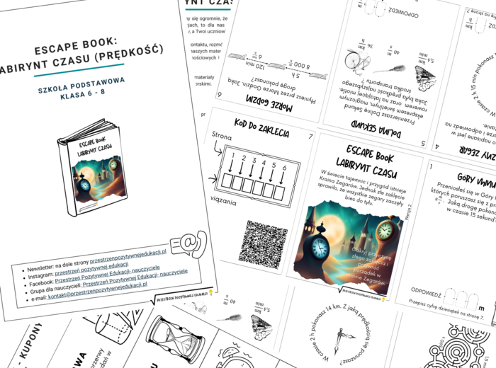 Labirynt czasu: prędkość, droga, czas (klasy 6-8)