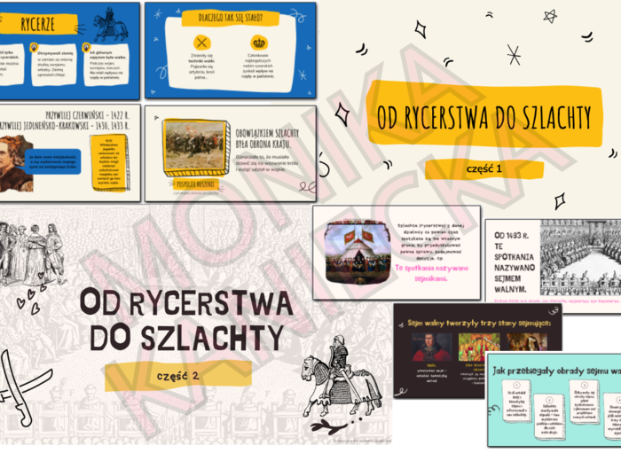 Od rycerstwa do szlachty - prezentacja historia klasa 5