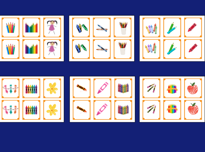 DZIEŃ KREDKI – MEMORY – 36 szt. – biblioteka – świetlica - przedszkole