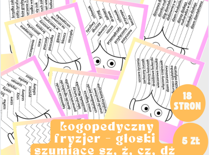 Logopedia - Logopedyczny fryzjer – głoski szumiące sz, ż, cz, dż