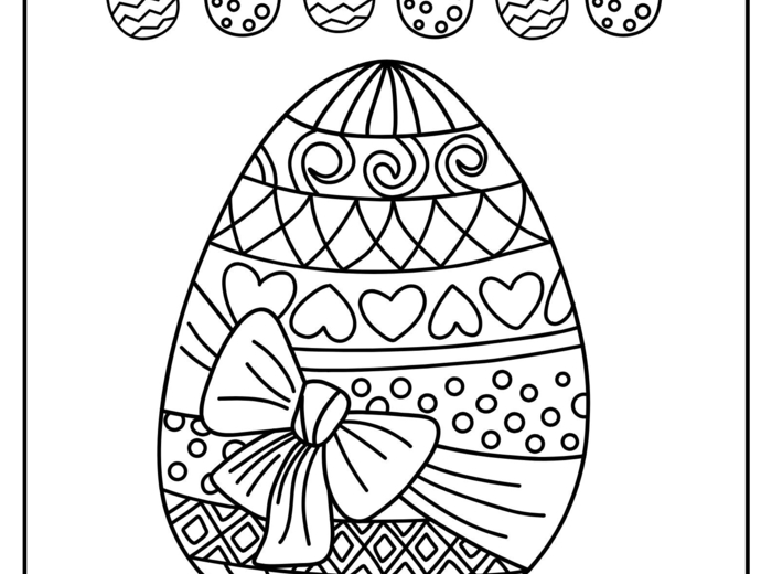 Wielkanoc, kolorowanka XXL