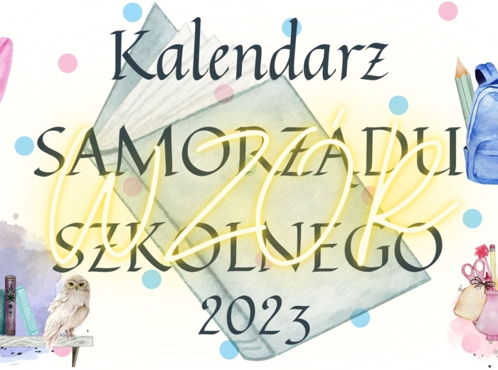 Kalendarz noworoczny, Nowy Rok, Samorząd Szkolny, Samorząd Uczniowski, dekoracje