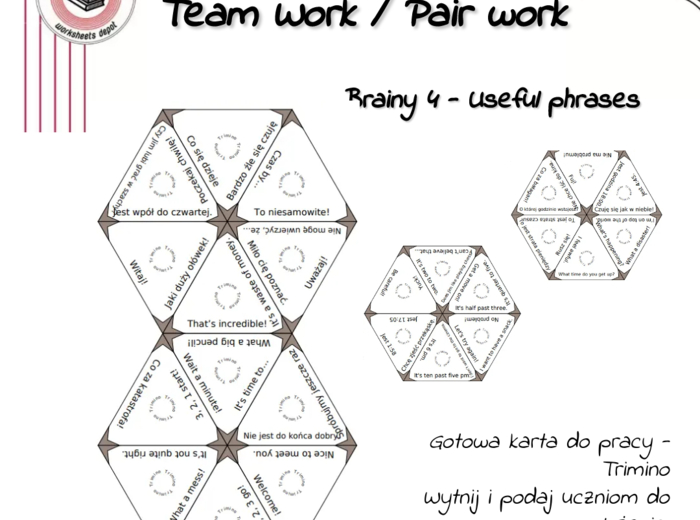Brainy 4 - Useful phrases z działów 1-8