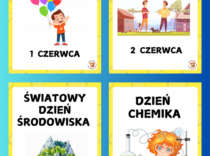 CZERWIEC- KALENDARZ ŚWIĄT NIETYPOWYCH