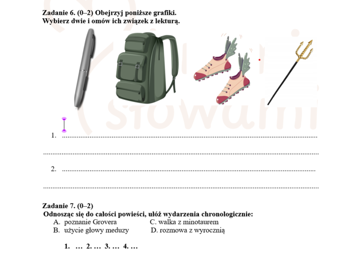 Karta pracy Percy Jackson