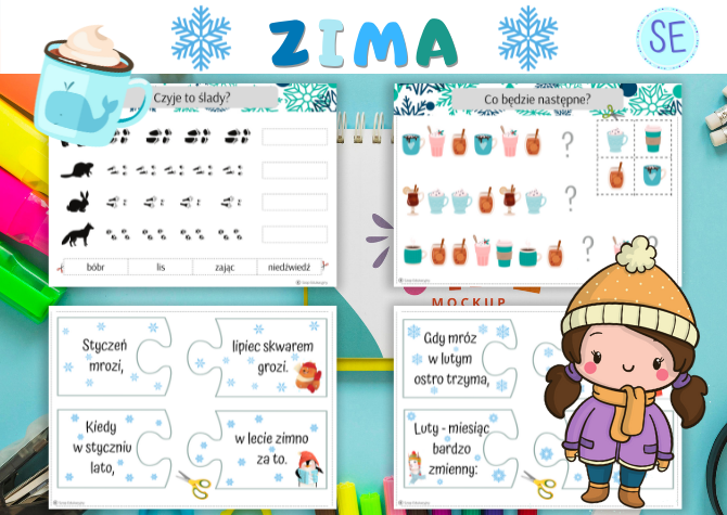 Zima - zestaw zadań