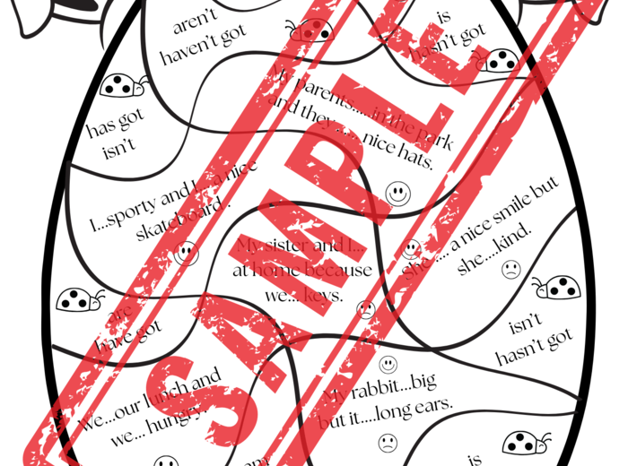 CRACKED EGGS- EASTER- JAJKA GRAMATYCZNE- TO BE/ HAVE GOT