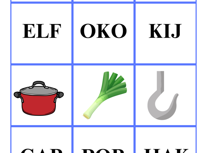 ZESTAW DO NAUKI CZYTANIA - trzyliterowy