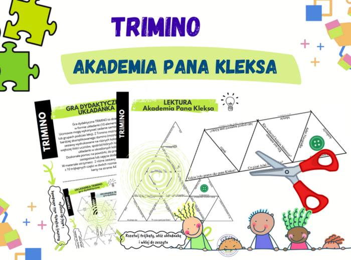 Akademia Pana Kleksa – układanka trimino w dwóch wersjach