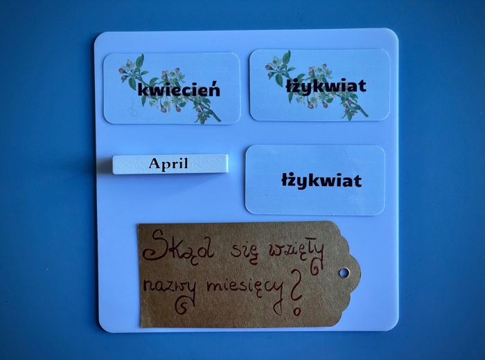 Skąd się wzięły nazwy miesięcy - karty