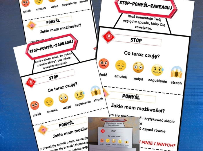 STOP, POMYŚL, ZAREAGUJ-interaktywne scenki dla klas 4-8