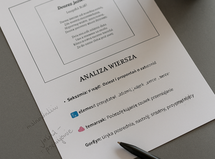 Deszcz w literaturze – scenariusz lekcji