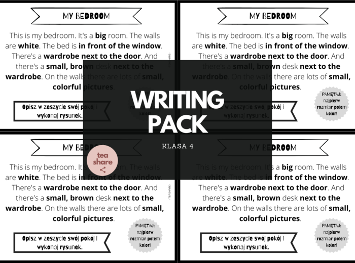 WRITING PACK - klasy 4