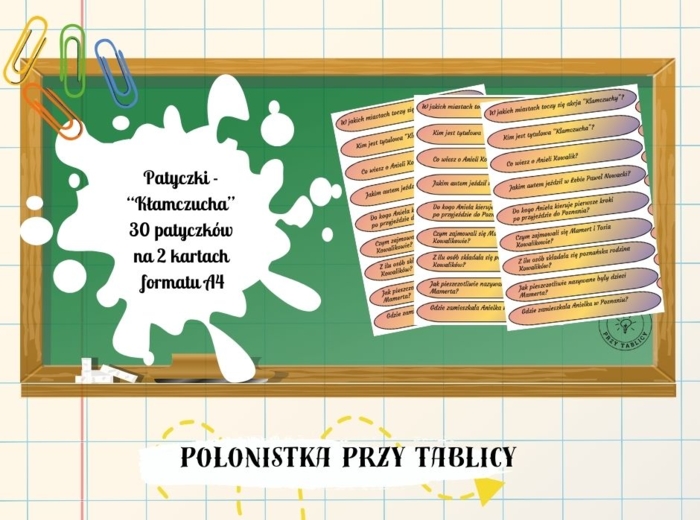 "Kłamczucha" 30 patyczków z pytaniami