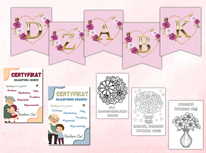 🌸💜 ZESTAW DZIEŃ BABCI I DZIADKA 💜🌸