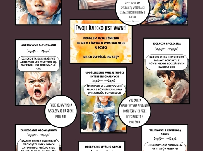 Gazetka profilaktyczna dla rodziców - uzależnienia od gier i internetu - przedszkole, szkoła