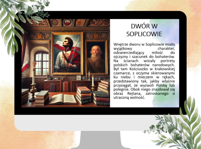 Prezentacja - księga I "Pan Tadeusz" Adam Mickiewicz, romantyzm, egzamin ósmoklasisty