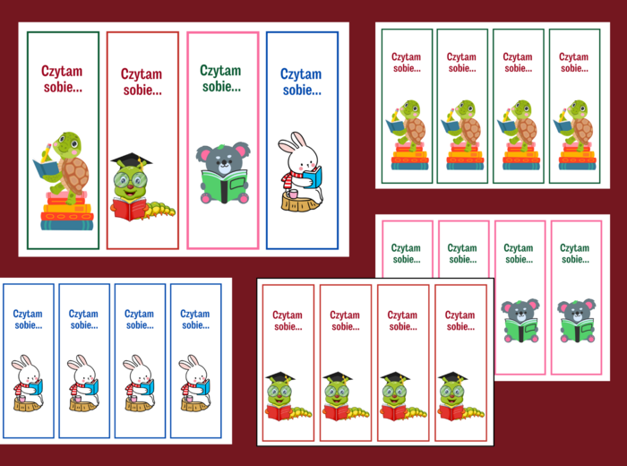 DZIEŃ KSIĄŻKI – zakładki do książek – zakładka – biblioteka – wersja 3