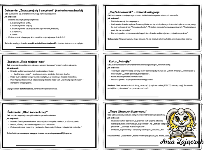 Ćwiczenia na wzmocnienie pewności siebie dziecka