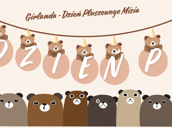 Girlanda na Dzień Pluszowego Misia