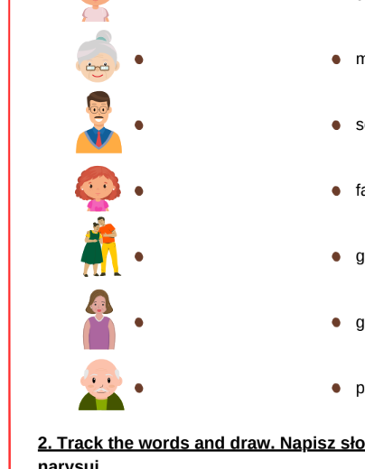 Karty pracy - English Class A1 unit 1