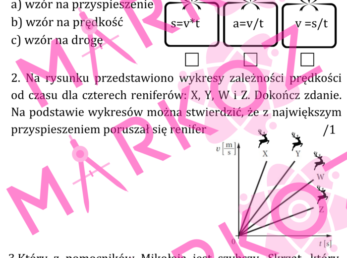 Sprawdzian Kinematyka