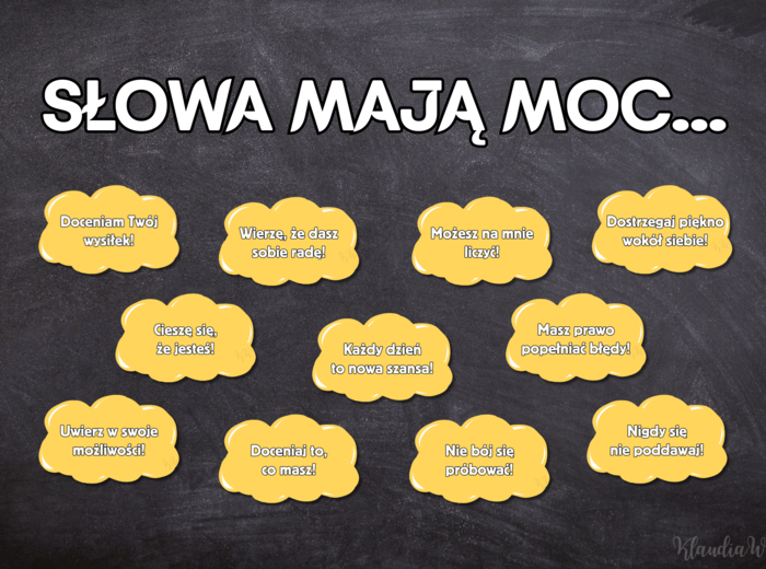 Słowa mają moc - gazetka szkolna
