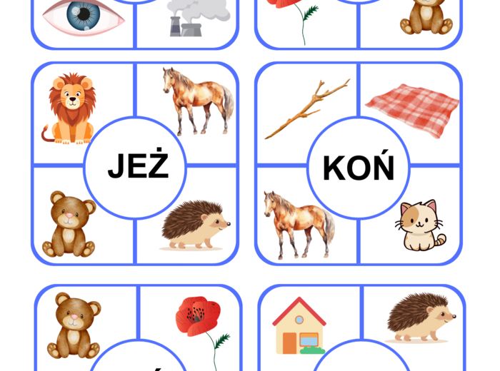 Zestaw KART KLAMERKOWYCH