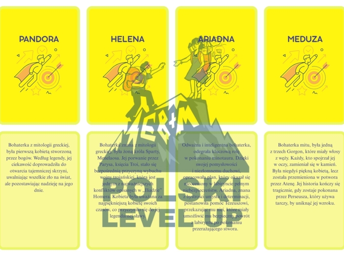fiszki literackie_klasa1_PAKIET 264 pojęcia+ 100 bohaterów (7 elementów)_Polski Level Up