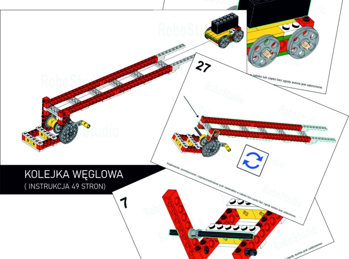 Instrukcja kolejka węglowa LEGO ® Education Maszyny Proste (nr 9689), robotyka