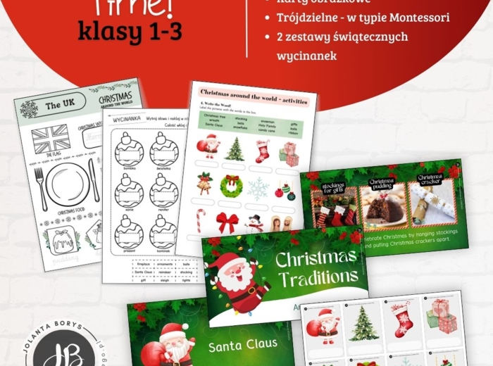 CHRISTMAS Świąteczny Zestaw Edukacyjny dla Klas 1-3