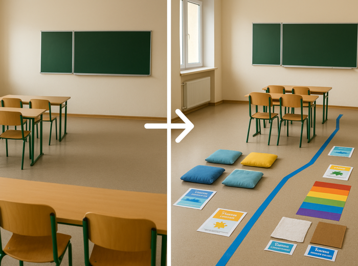 Deszczowy tor przeszkód – karty zadań ruchowych