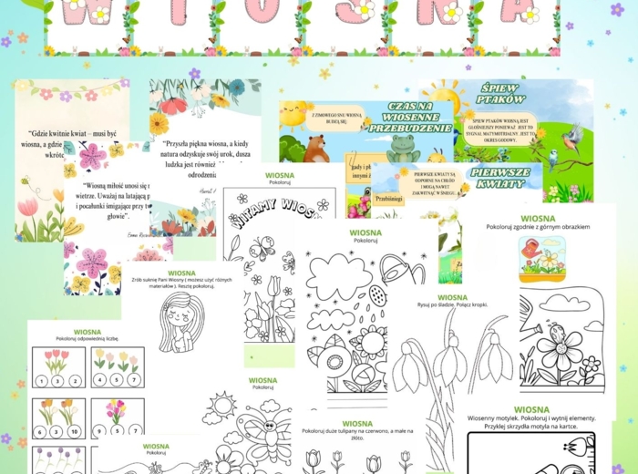 PAKIET MATERIAŁÓW NA MARZEC WEDŁUG KALENDARZA ŚWIĄT I DNI NIETYPOWYCH