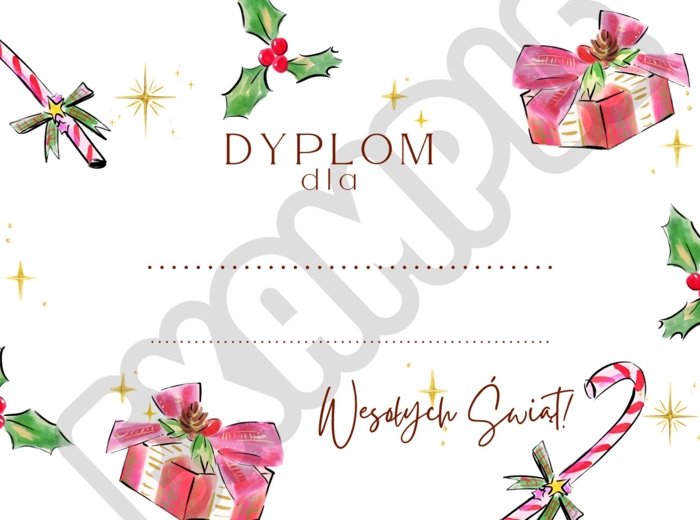 Dyplomy - konkursy bożonarodzeniowe