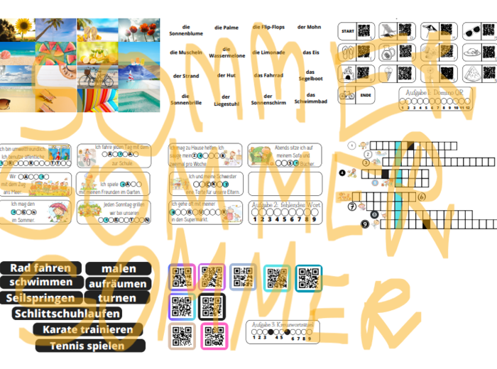 Letnie stacje zadaniowe z języka niemieckiego