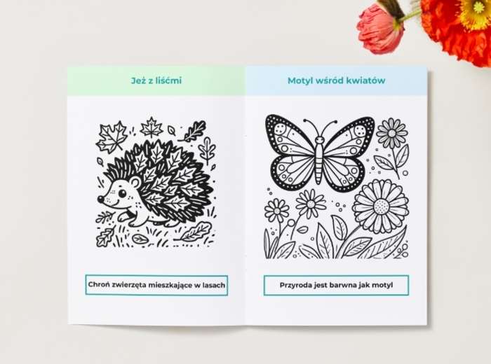 Kolorowanki. Zwierzęta i rośliny