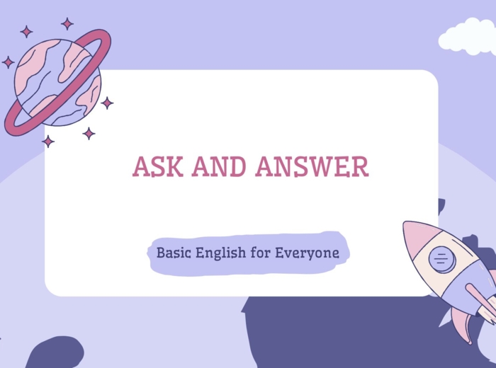 💬 Ask and Answer – Basic English for Everyone angielski A2, speaking, konwersacje, pytania po angielsku, ask and answer, mówienie, ESL, EFL, komunikacja, warm-up, lekcje angielskiego, karty konwersacyjne, conversation cards, szkoła podstawowa, liceum, En
