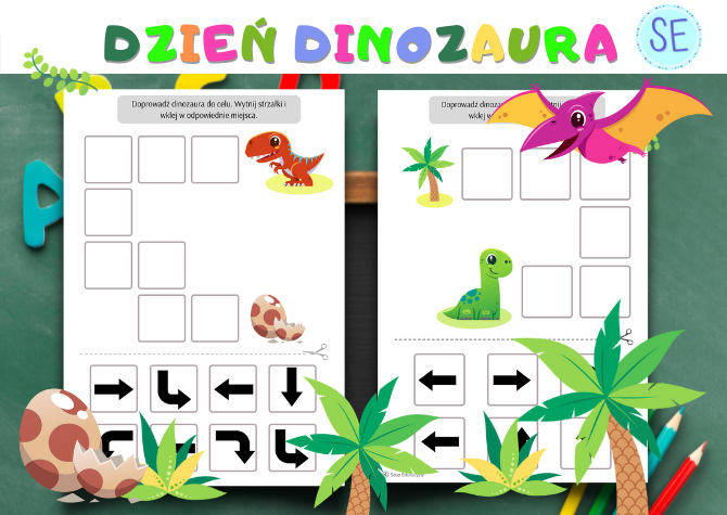 Dinozaury - zestaw zadań
