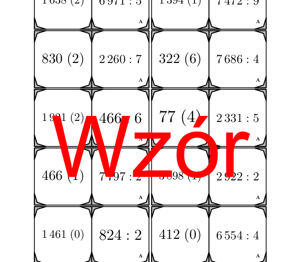 Domino - Dzielenie przez jednocyfrową liczbę z resztą | matematyka