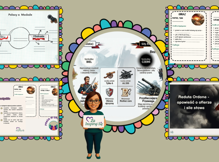 Reduta Ordona- scenariusz lekcji + prezentacje +  ocenianie kształtujące + karty pracy + AI