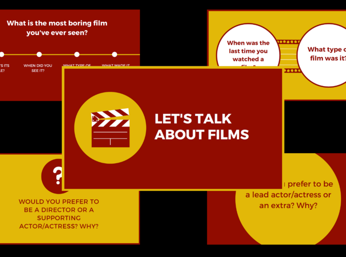 Speaking practice - let's talk about films